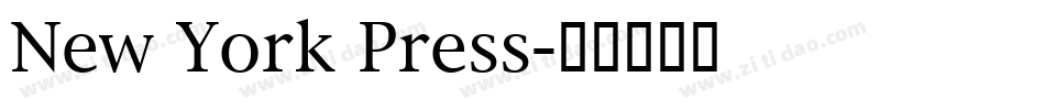 New York Press字体转换